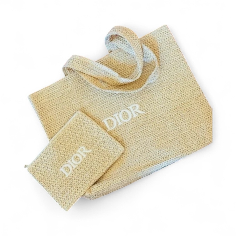 Dior Rattan Tote/Pouch VIP Bundle